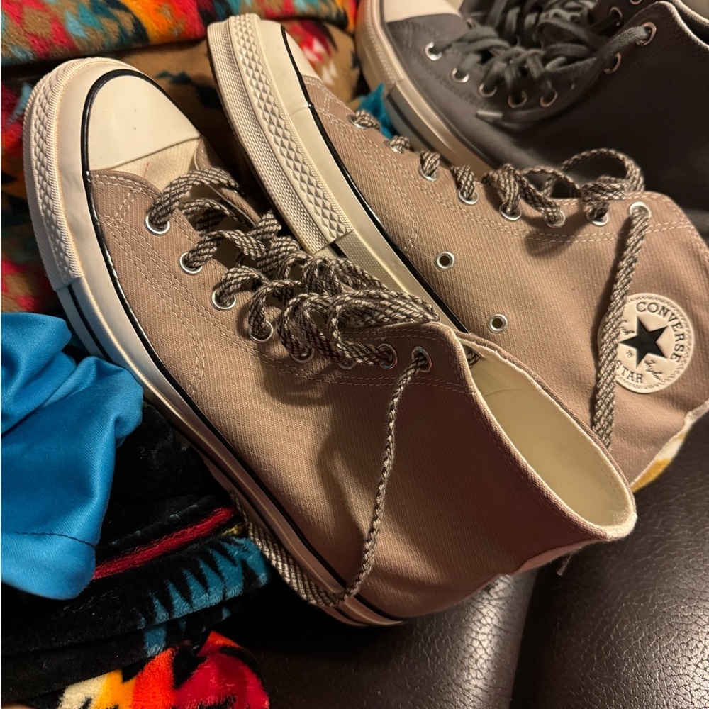 Converse Men's High-Top Sneakers - Beige